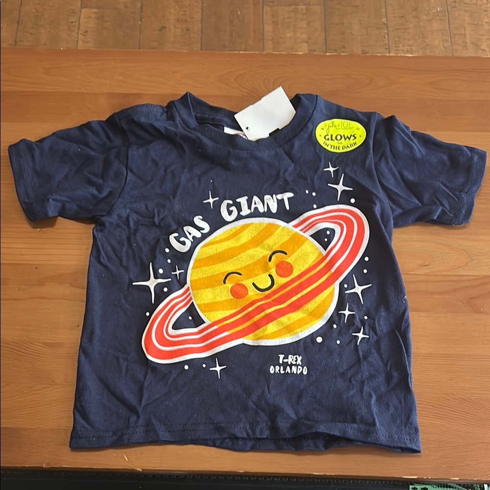 Gas Giant T-Shirt with Saturn Graphic